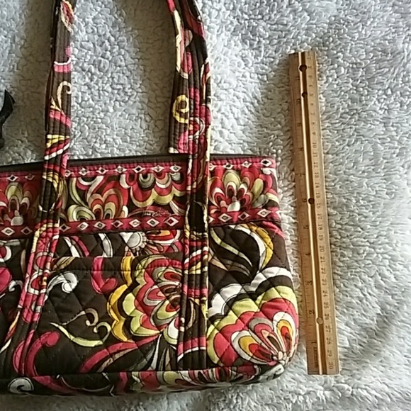 Brown Vera Bradley purse handbag shoulder bag - Picture 3 of 6